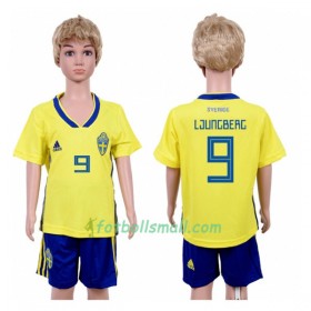 Fotball-VM 2018 Sverige Fotbollströjor Ljungberg 9 Barn VM 2018 Hemma tröja
